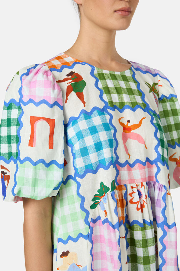 Gorman - Hidden Paradise Patchwork Dress - print