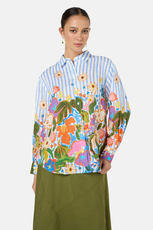 Gorman - Midnight Garden Stripe Shirt - print