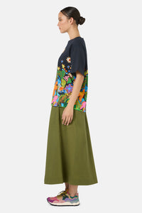 Gorman - Midnight Garden Placement OS Tee - print