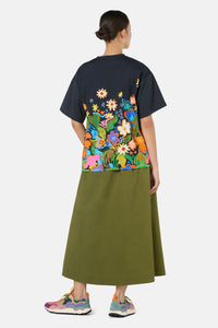 Gorman - Midnight Garden Placement OS Tee - print