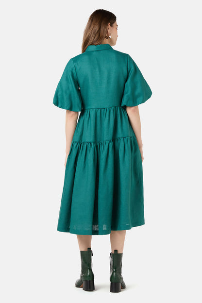 Gorman - Flora Aurora Smock Dress - green