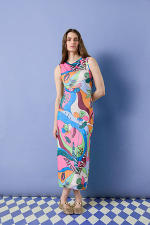 Gorman - Flora Aurora Mesh Dress - print