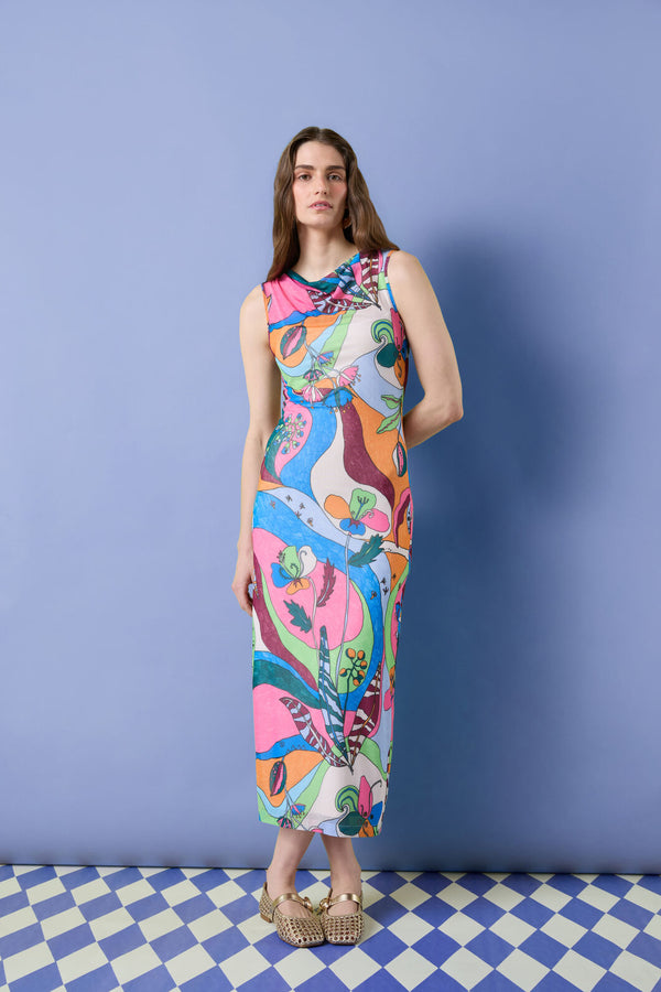 Gorman - Flora Aurora Mesh Dress - print