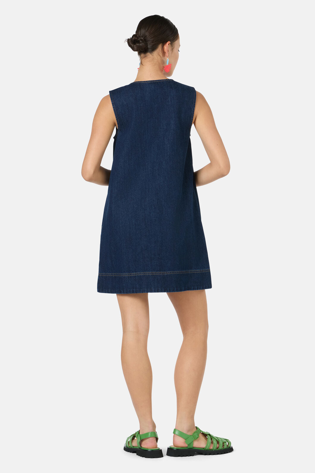 Gorman - Forest Fruits Denim PinnyDress - indigo
