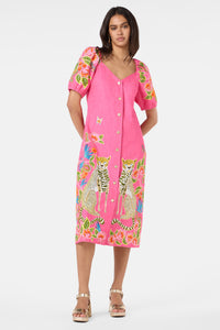 Gorman - Plum Harvest Party Dress - print