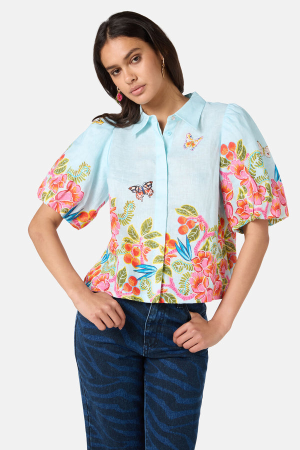 Gorman - Plum Harvest Shirt - print