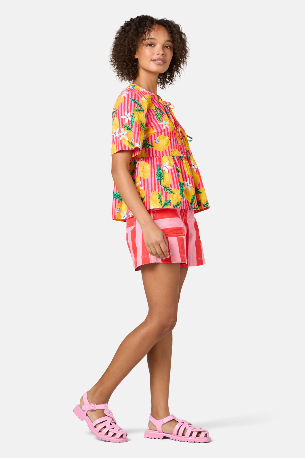 Gorman - Lemonade Seersucker Print Top - print