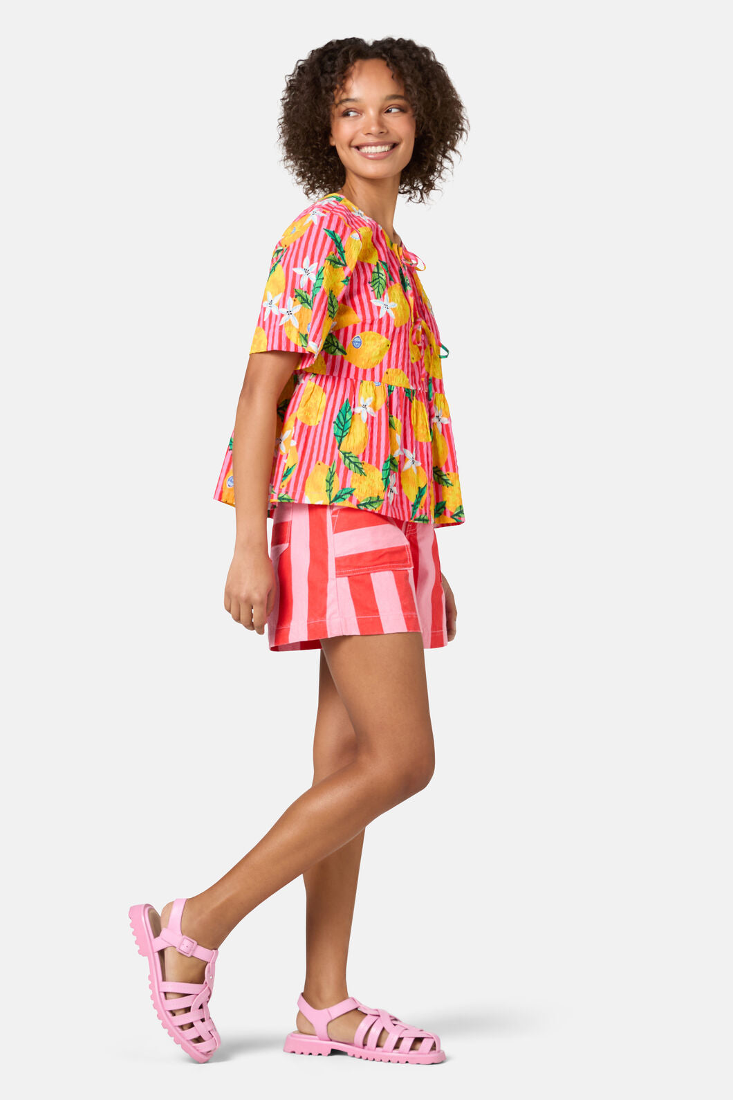 Gorman - Lemonade Seersucker Print Top - print