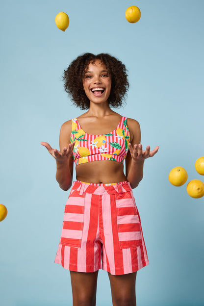 Gorman - Striped Patch Print Shorts - stripe