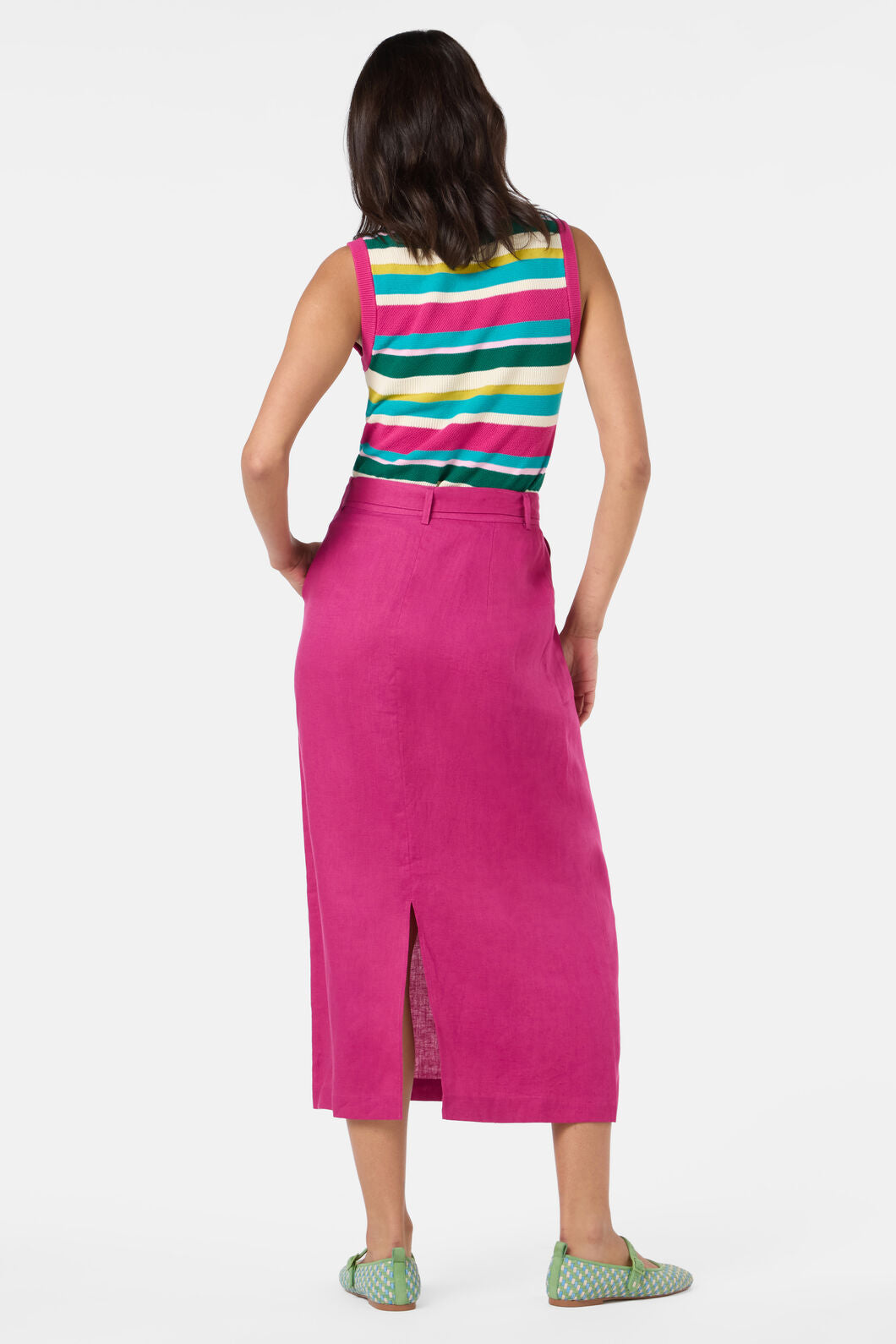 Gorman - Dahlia Midi Skirt - raspberry