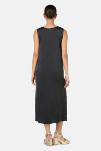 Gorman - Kirby Sandwashed Silk Dress - black