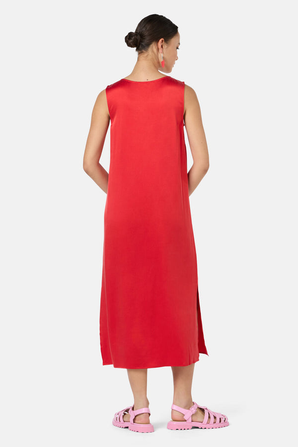 Gorman - Kirby Sandwashed Silk Dress - red