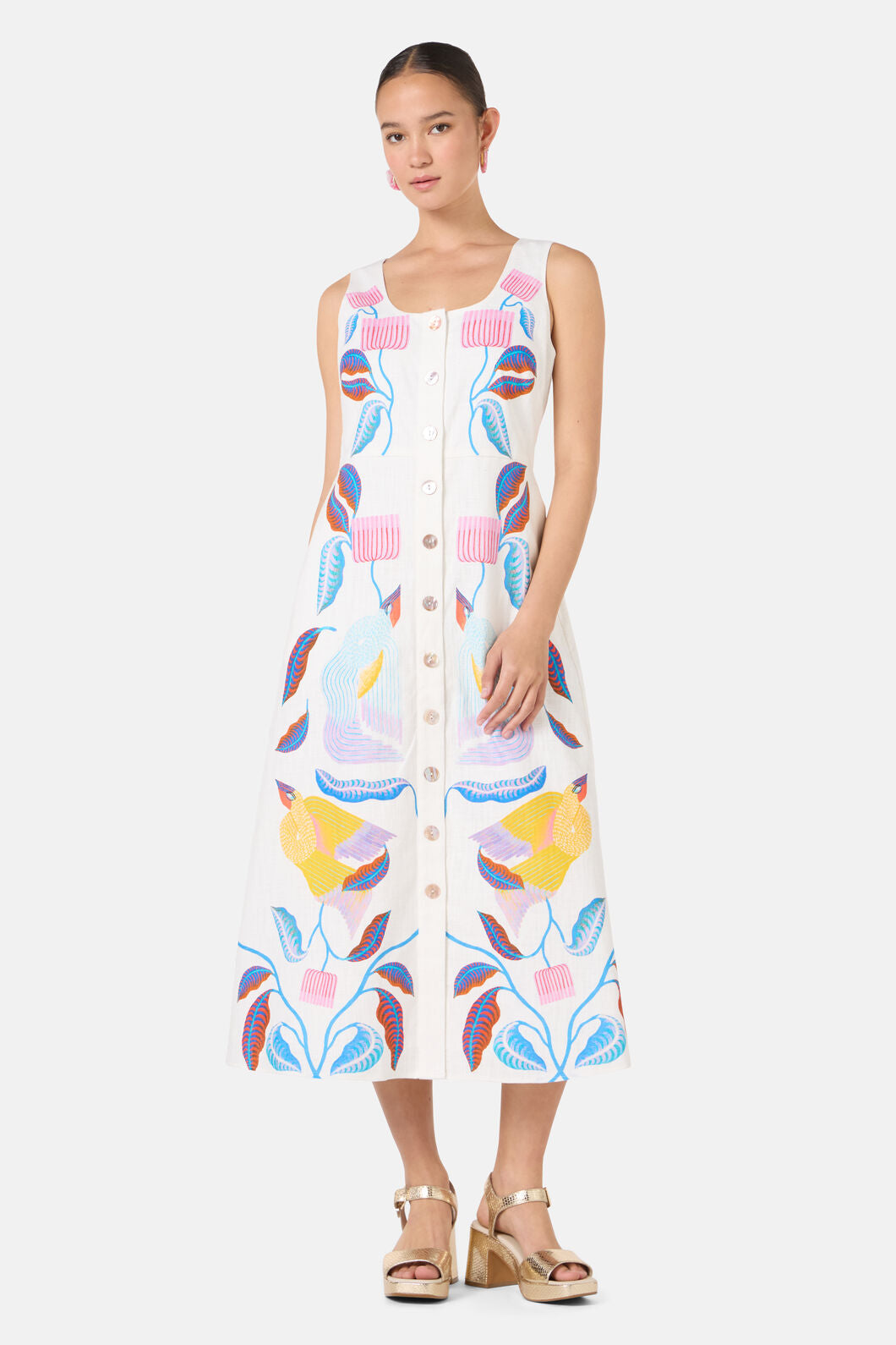 Gorman - Past Lover Print Midi Dress - print