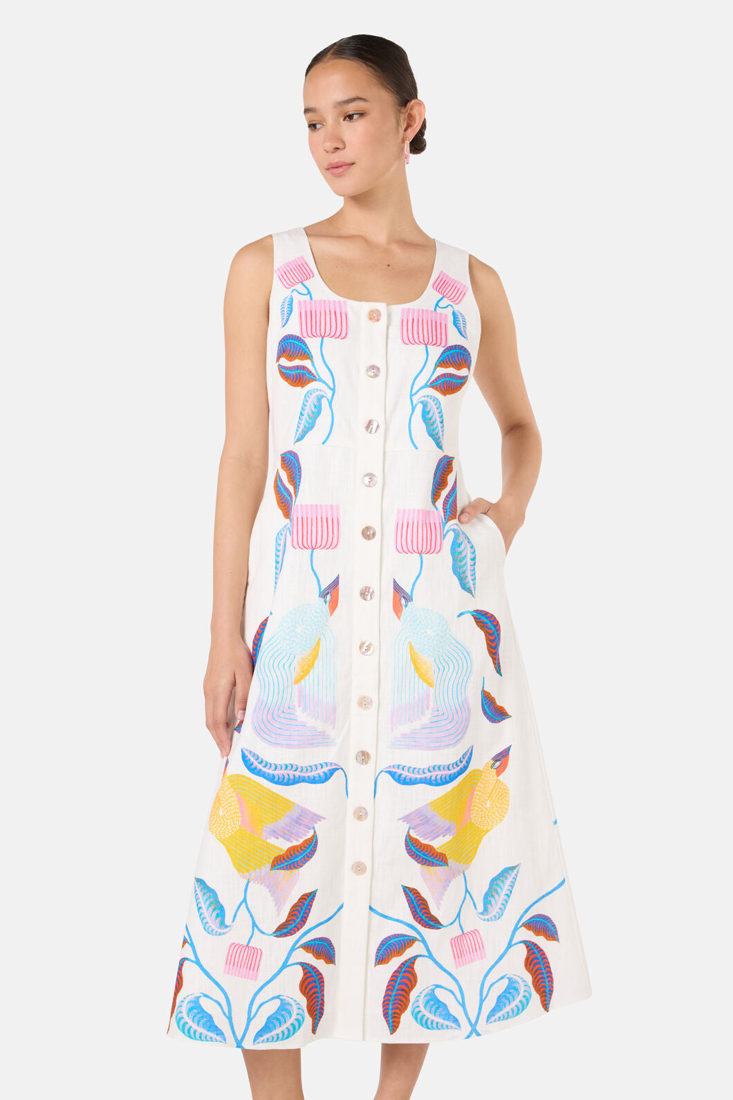 Gorman - Past Lover Print Midi Dress - print