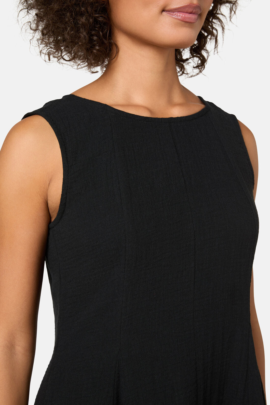 Gorman - Twirlsuit Waffle Mini Dress - black