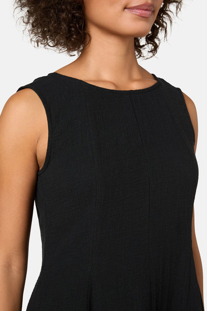 Gorman - Twirlsuit Waffle Mini Dress - black