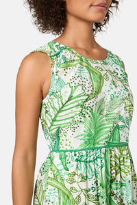Gorman - Tree Fern Print Tiered Dress - print