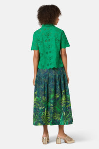 Gorman - Fern Anglaise Scallop Shirt - green