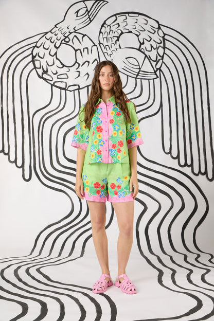 Gorman - Botanica Linen Print Shorts - print