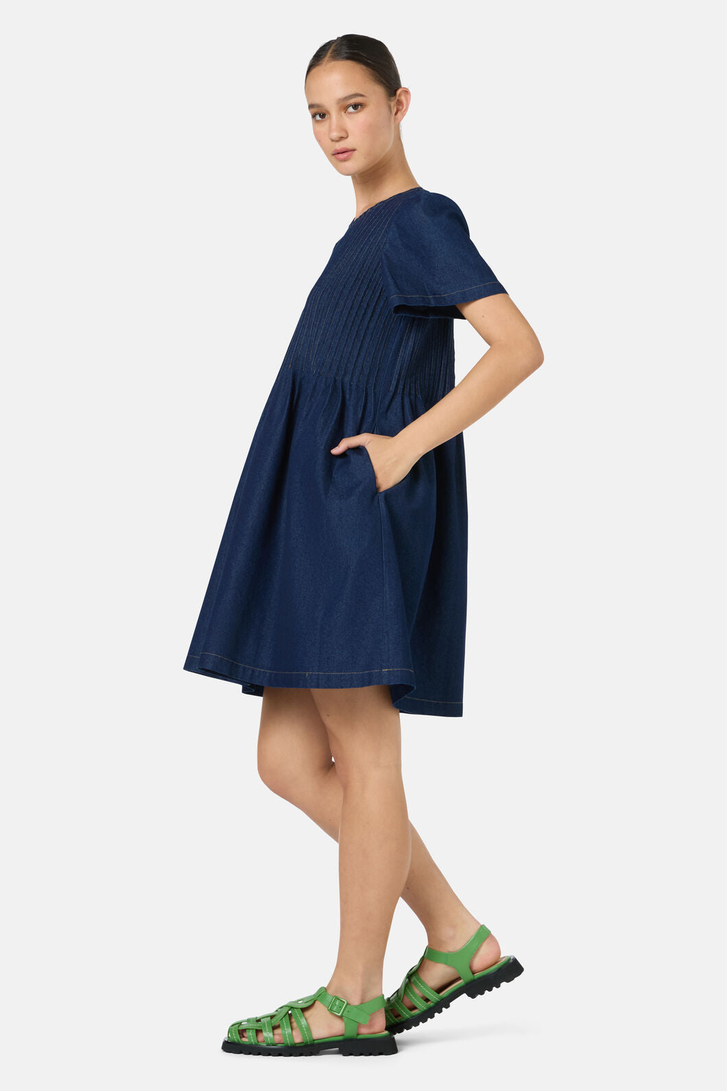 Gorman - Gabrielle Cotton Dress - indigo