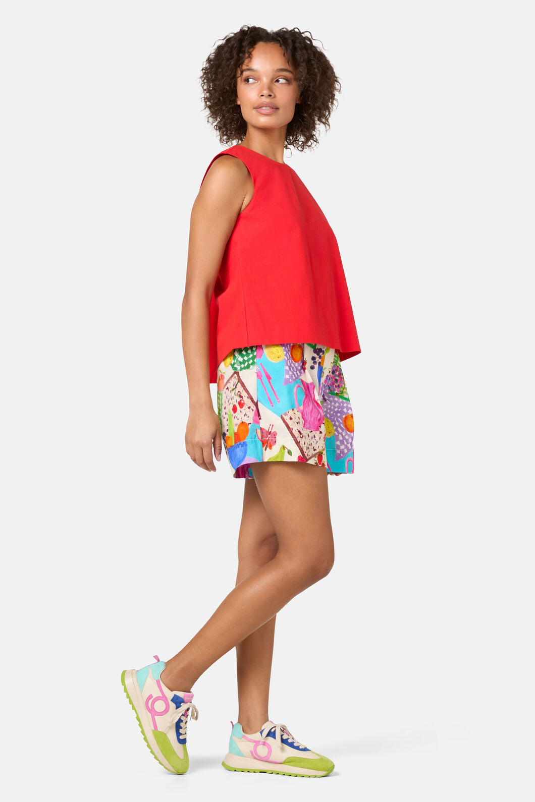Gorman - Lucy Cotton Tie Tank - red