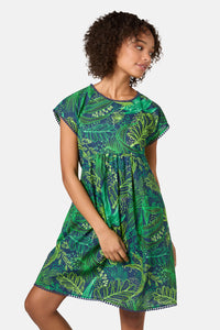 Gorman - Tree Fern Print Bungalow Dress - print