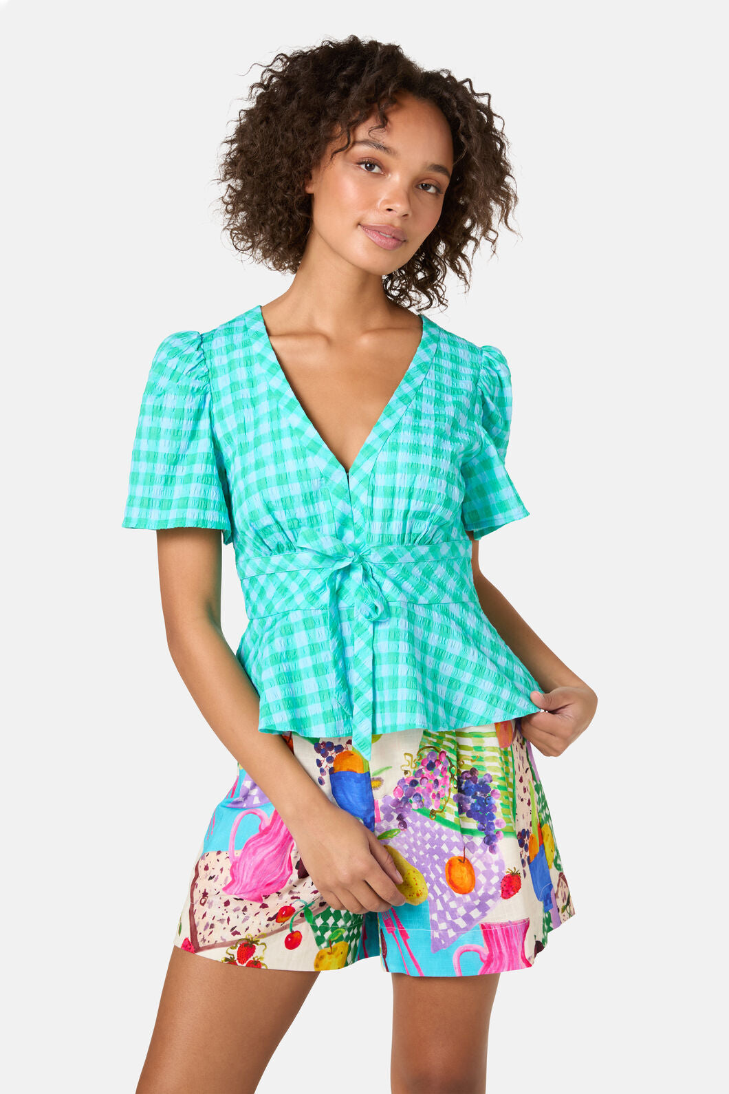 Gorman - Sunny Cotton Check Top - check
