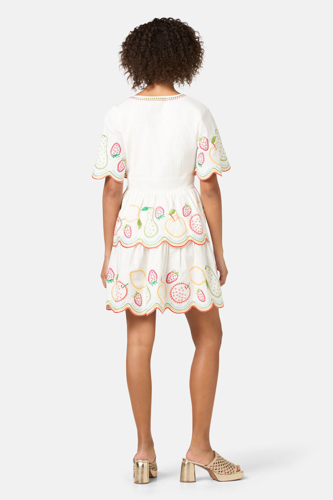 Gorman - Fruity Anglaise Emb Dress - white