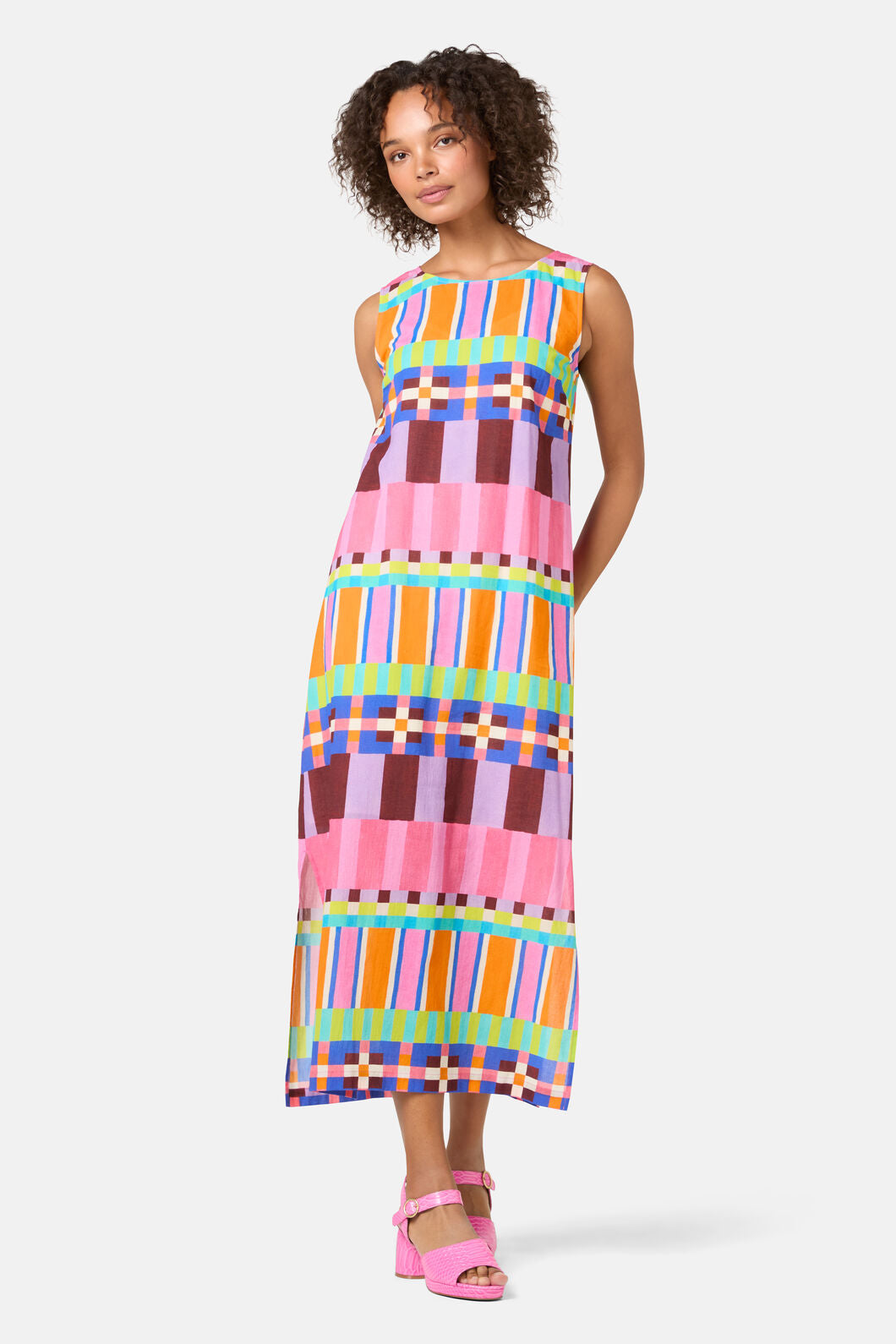 Gorman - Holiday Stripe Long Dress - print