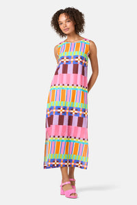 Gorman - Holiday Stripe Long Dress - print