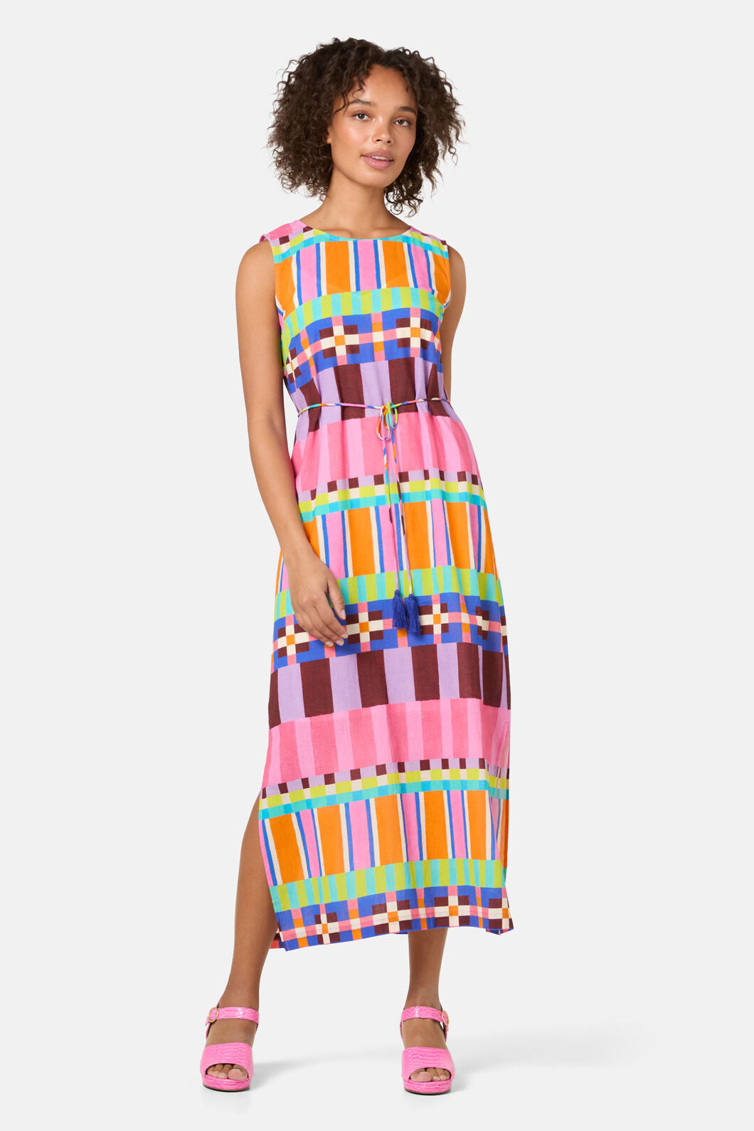 Gorman - Holiday Stripe Long Dress - print