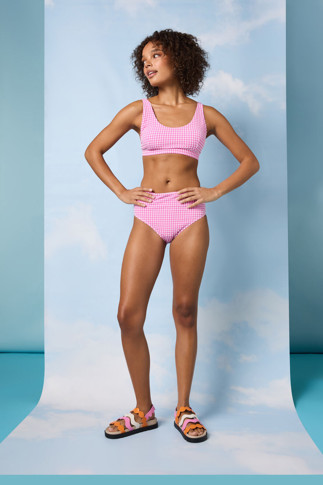 Gorman - Gingham Bikini Bottom - pink