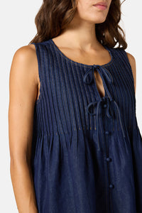 Gorman - Gabrielle Chambray Top - indigo