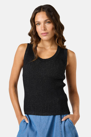 Gorman - Allegra Cotton Knit Tank - black