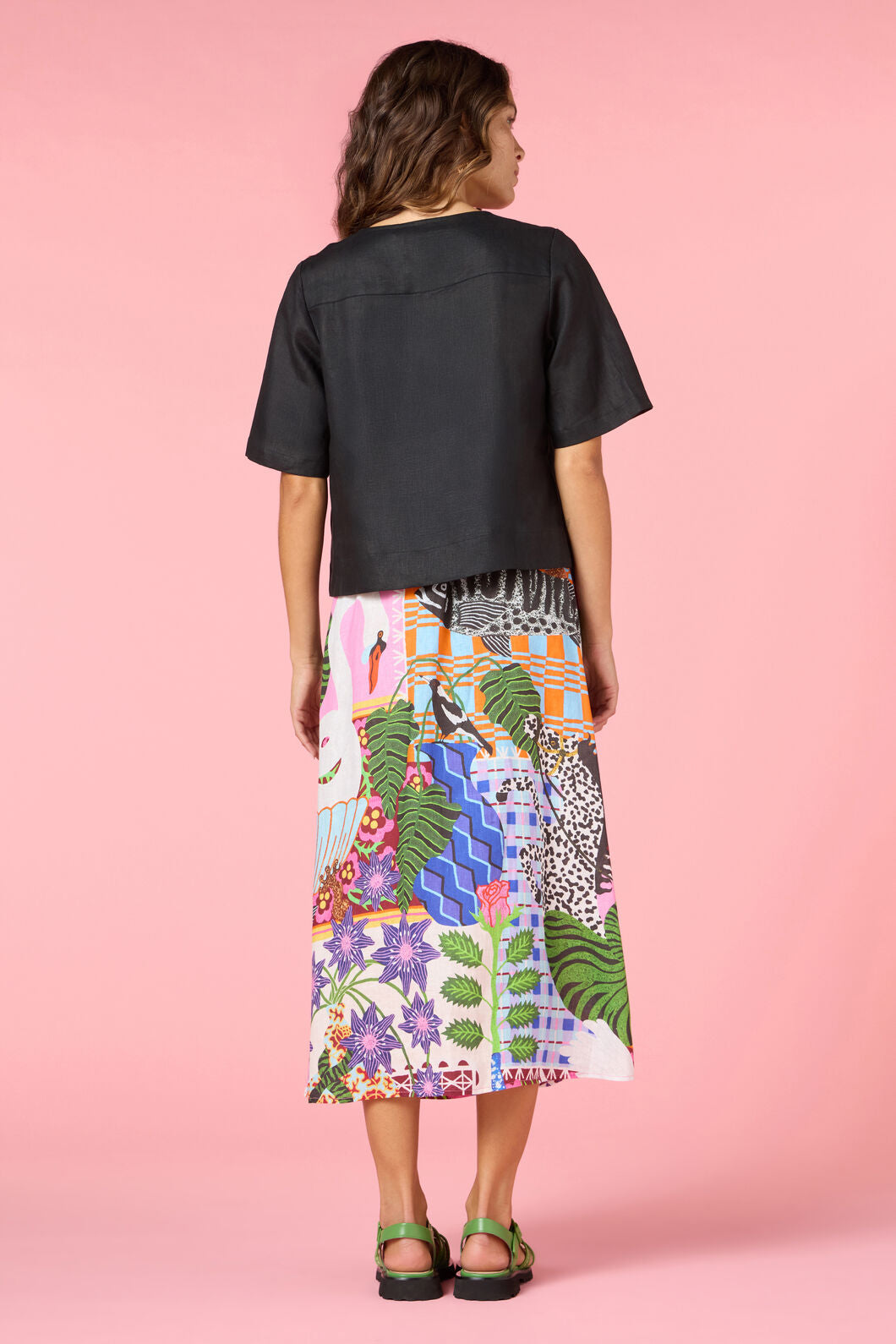 Gorman - Tie And True Linen Top - black