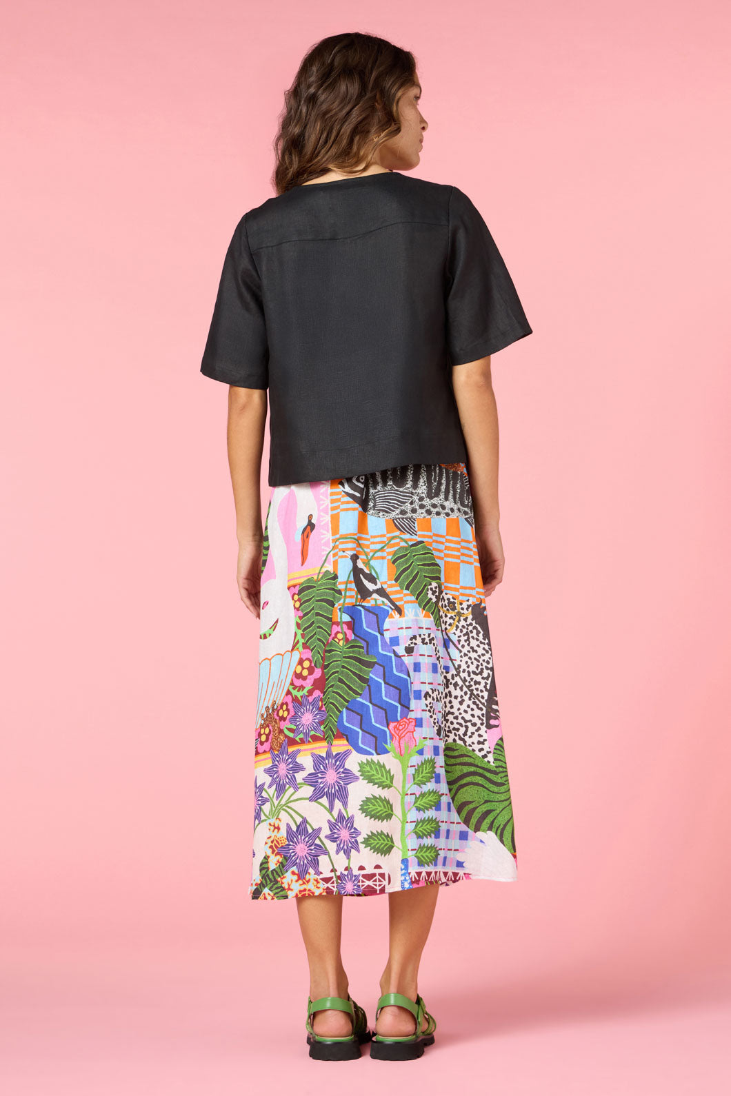 Gorman - Tie And True Linen Top - black