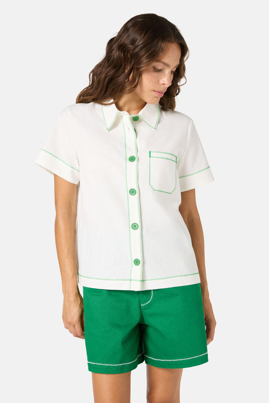 Gorman - Twist And Stitch Shirt - white