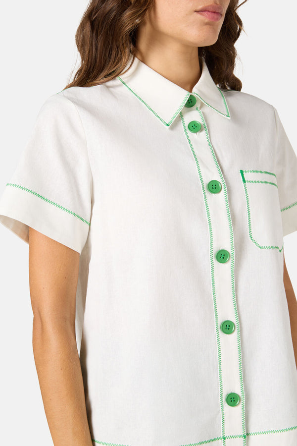 Gorman - Twist And Stitch Shirt - white