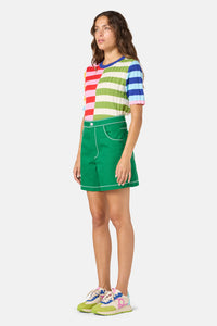 Gorman - Twist And Stitch Denim Shorts - green