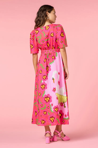 Gorman - Eros Linen Summer Maxi Dress - print