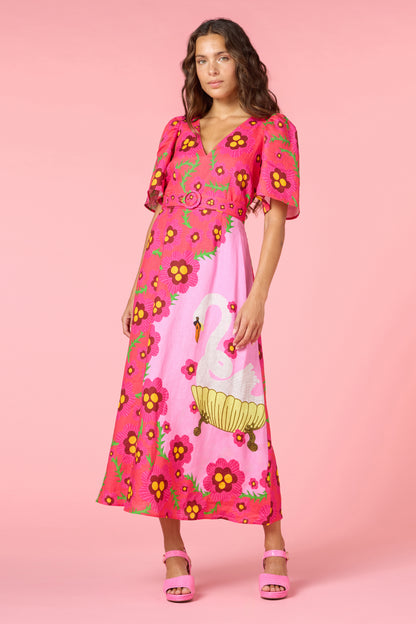 Eros Linen Summer Maxi Dress