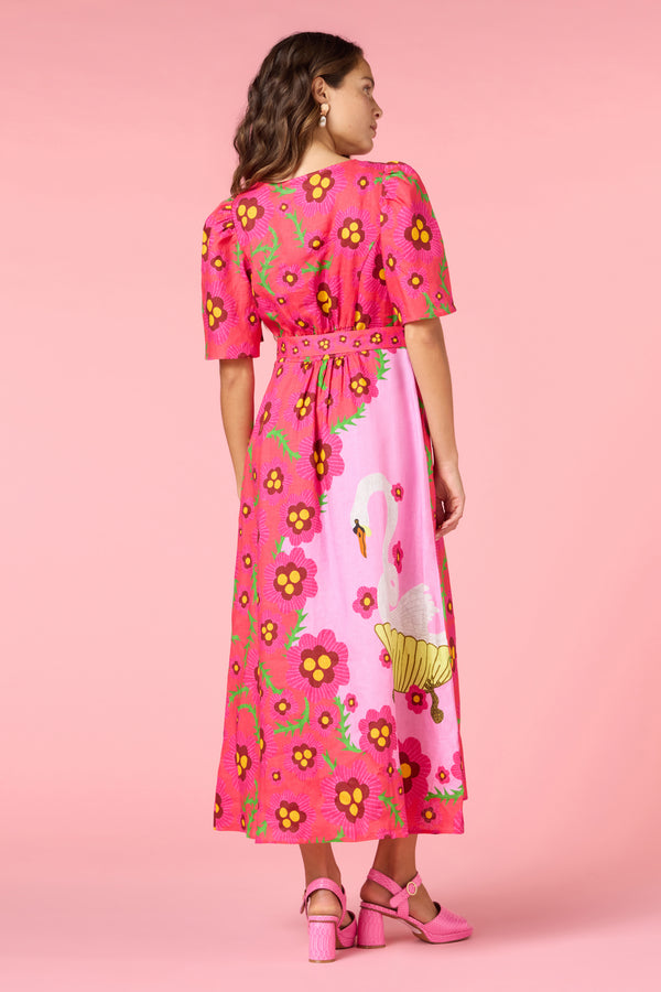 Gorman - Eros Linen Summer Maxi Dress - print