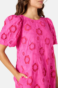 Gorman - Peek A Bloom Shift Dress - pink