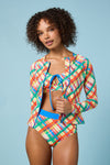 Gorman - Geo Pop Check Rashie - print