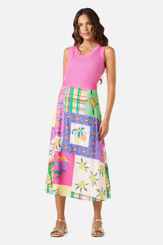 Gorman - Stencil Garden Print Skirt - print