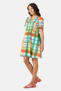 Gorman - Geo Pop Check Smock Dress - print