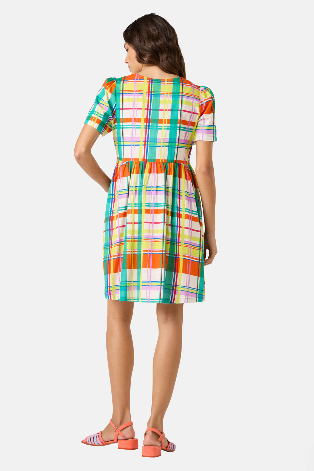 Gorman - Geo Pop Check Smock Dress - print