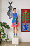 Gorman - Gone Fishing Print Shift Dress - blue