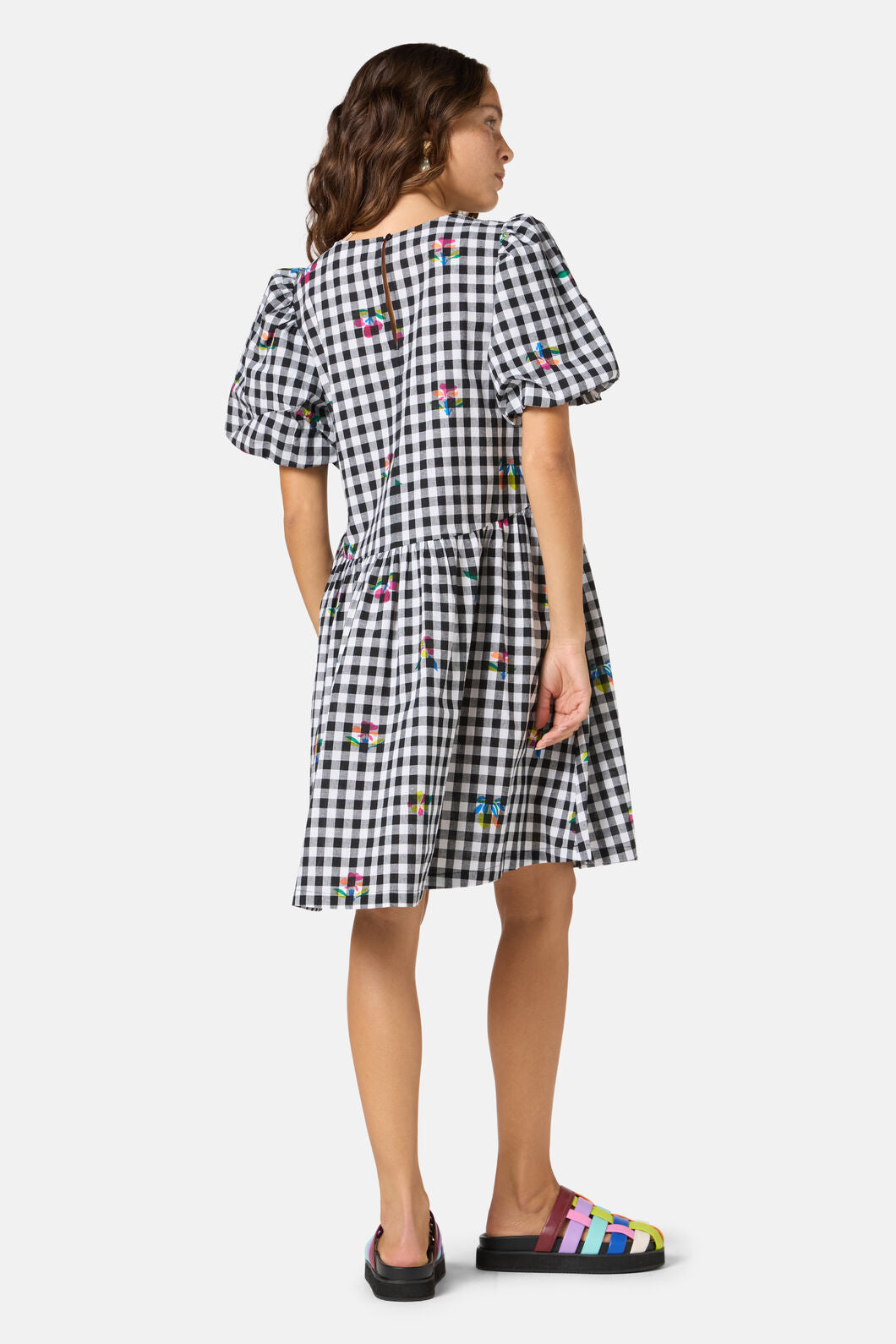 Gorman - Fleur Check Smock Dress - print