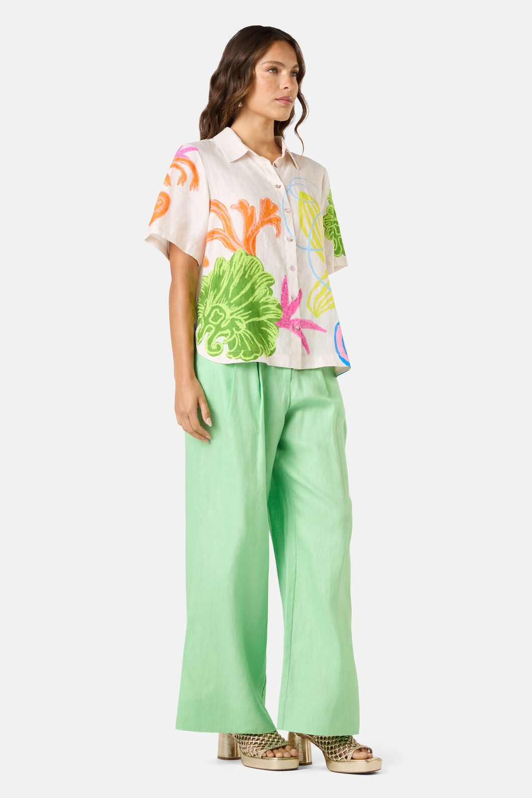 Gorman - Fleur Tango Print Linen Shirt - print